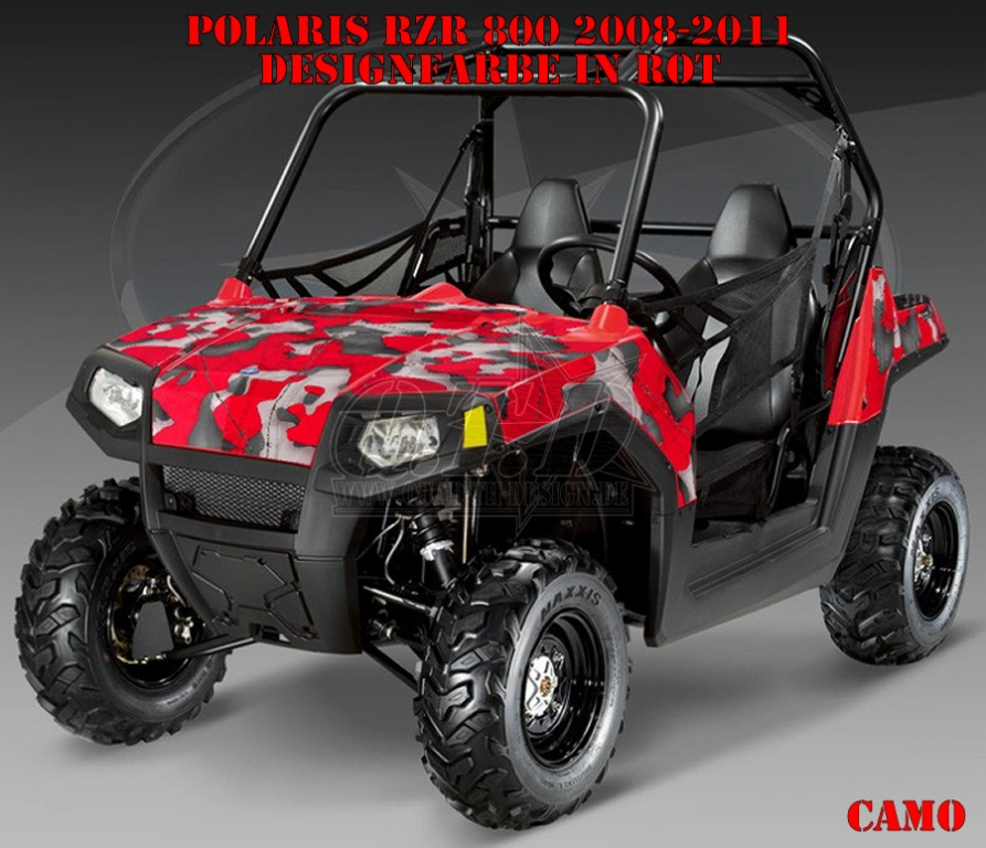 Camo Rot für Polaris RZR 800/800 S - 2006-2010